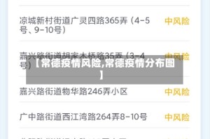 【常德疫情风险,常德疫情分布图】