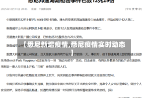 【悉尼新增疫情,悉尼疫情实时动态】