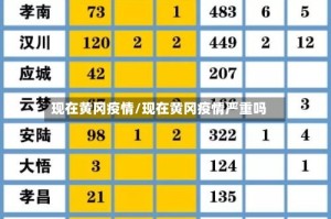 现在黄冈疫情/现在黄冈疫情严重吗