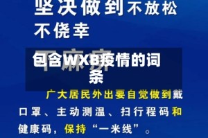 包含WXB疫情的词条