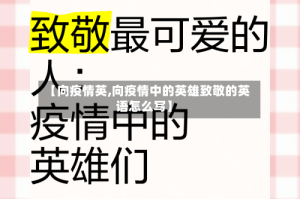 【向疫情英,向疫情中的英雄致敬的英语怎么写】