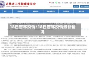 18日吉林疫情/18日吉林疫情最新情况
