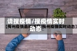 请搜疫情/搜疫情实时动态