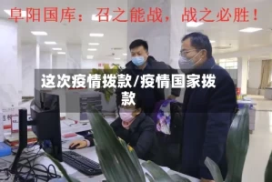 这次疫情拨款/疫情国家拨款