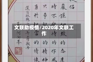 文联助疫情/2020年文联工作
