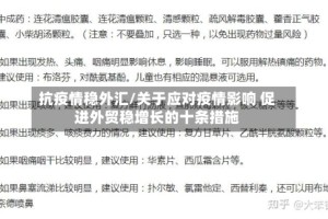抗疫情稳外汇/关于应对疫情影响 促进外贸稳增长的十条措施