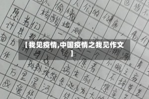 【我见疫情,中国疫情之我见作文】