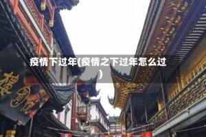 疫情下过年(疫情之下过年怎么过)