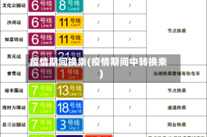 疫情期间换乘(疫情期间中转换乘)