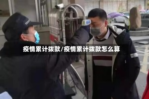 疫情累计拨款/疫情累计拨款怎么算