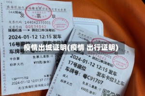 疫情出城证明(疫情 出行证明)