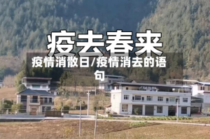 疫情消散日/疫情消去的语句