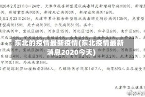 东北的疫情最新疫情(东北疫情最新消息2020今天)