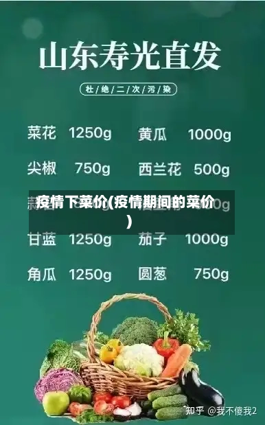 疫情下菜价(疫情期间的菜价)-第1张图片