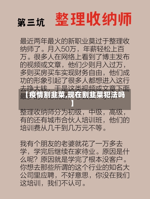 【疫情割韭菜,现在割韭菜犯法吗】-第2张图片