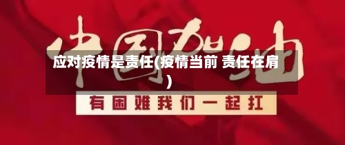 应对疫情是责任(疫情当前 责任在肩)-第3张图片