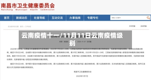 云南疫情十一/11月11日云南疫情级别-第1张图片