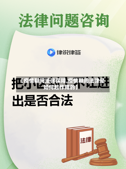 【疫情期间法律保障,疫情期间法律是如何起作用的】-第1张图片